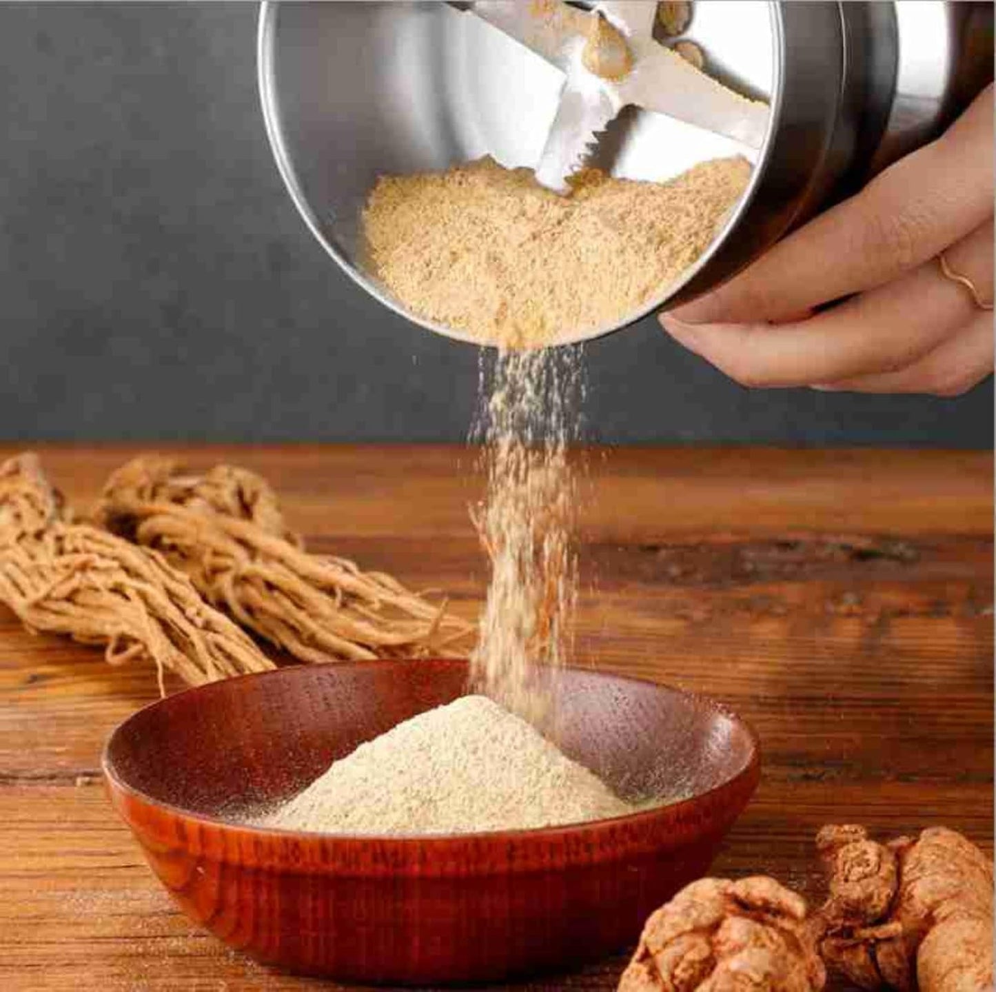 Mini Electric Grinder for Coffee & Spices, Portable Mixer Grinder with Stainless Steel Cup for Coffee Beans, Masala & Dry Ingredients