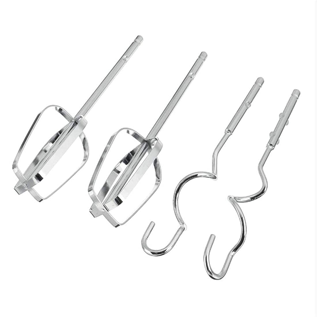 Electric Hand Mixer for Kitchen | Handheld Cake Blender with Four Stainless Steel Attachments including Beaters & Dough Hooks for Whipping Cream